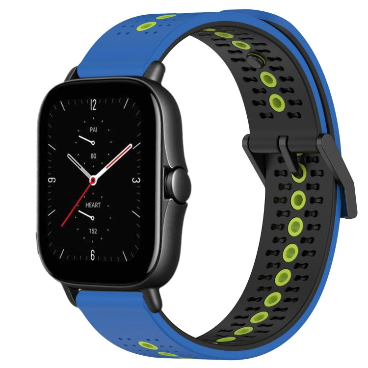 For Amazfit GTS 2E 20mm Tricolor Breathable Silicone Watch Band