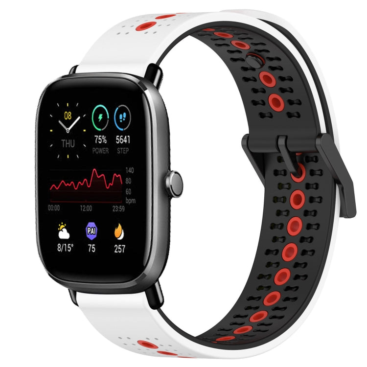 For Amazfit GTS 2 Mini 20mm Tricolor Breathable Silicone Watch Band