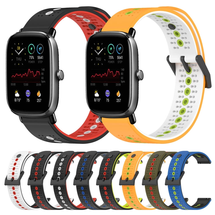 For Amazfit GTS 2 Mini 20mm Tricolor Breathable Silicone Watch Band