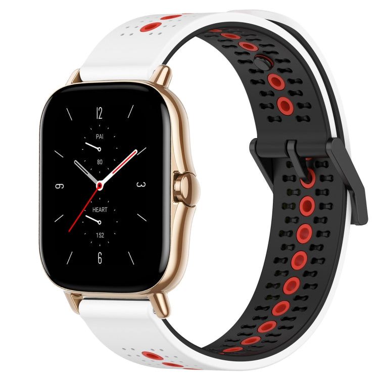 For Amazfit GTS 2 20mm Tricolor Breathable Silicone Watch Band