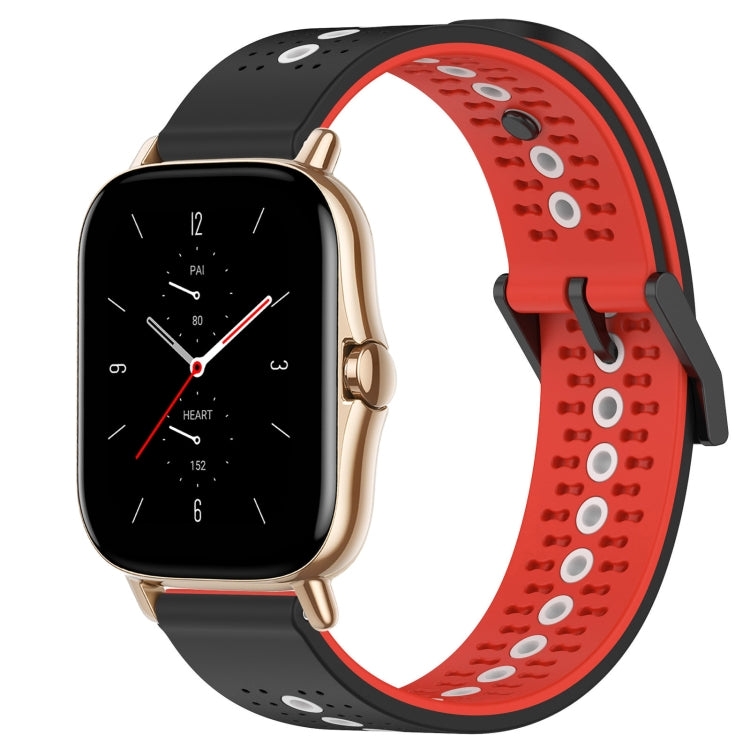 For Amazfit GTS 2 20mm Tricolor Breathable Silicone Watch Band