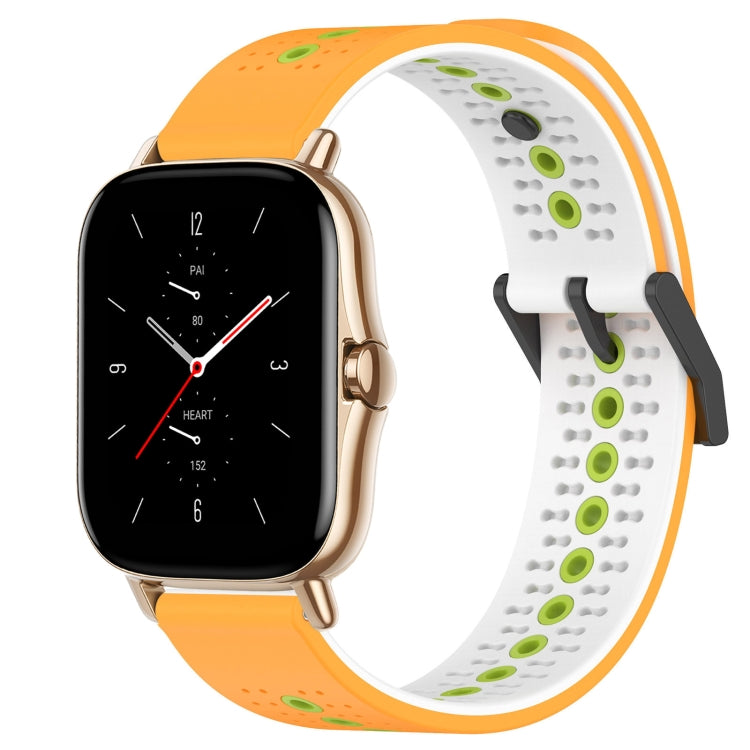 For Amazfit GTS 2 20mm Tricolor Breathable Silicone Watch Band