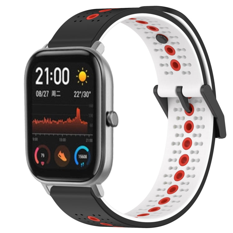For Amazfit GTS 20mm Tricolor Breathable Silicone Watch Band