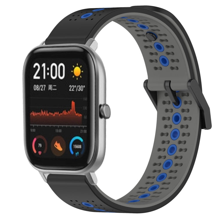 For Amazfit GTS 20mm Tricolor Breathable Silicone Watch Band