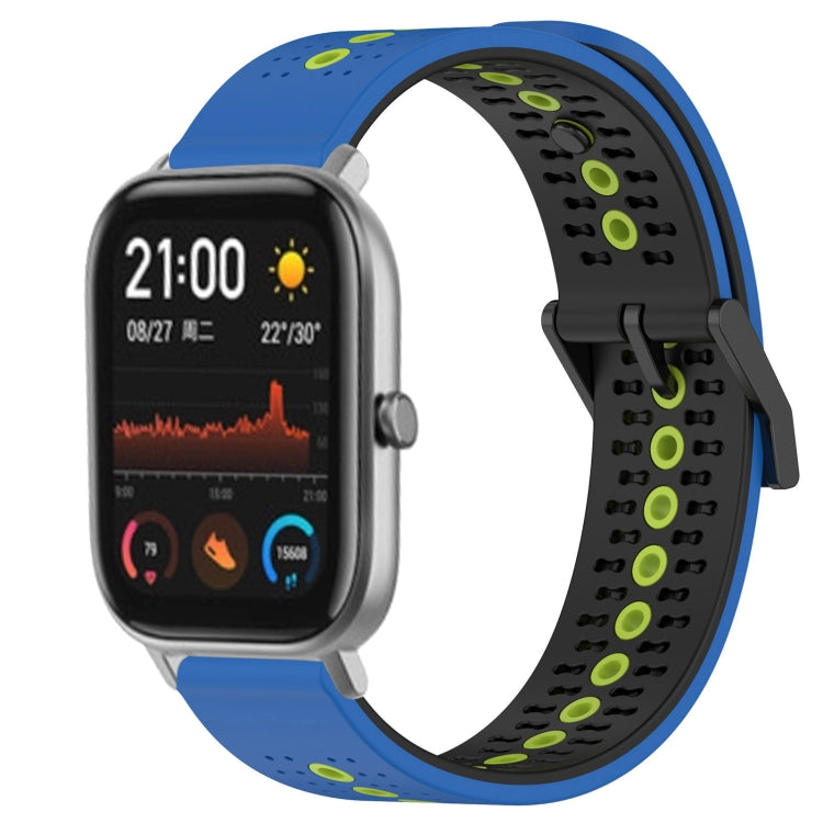 For Amazfit GTS 20mm Tricolor Breathable Silicone Watch Band
