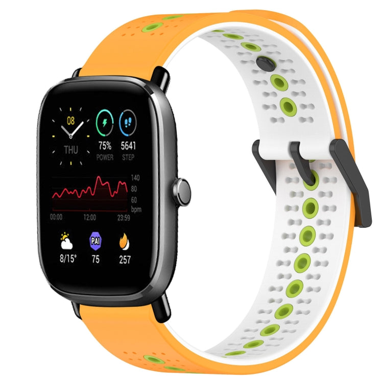 For Amazfit GTS 4 Mini 20mm Tricolor Breathable Silicone Watch Band