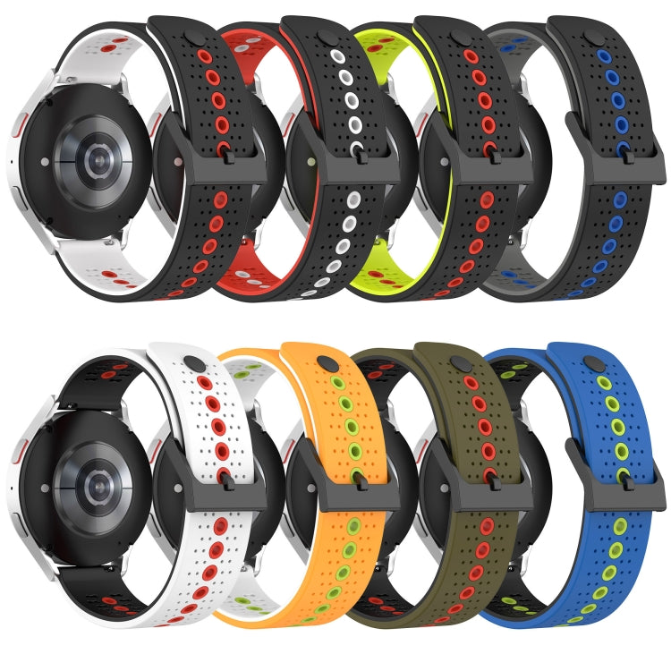 For Amazfit Pop 20mm Tricolor Breathable Silicone Watch Band