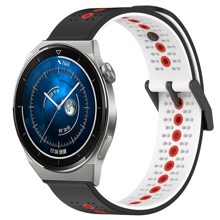 For Huawei Watch GT3 Pro 46mm 22mm Tricolor Breathable Silicone Watch Band