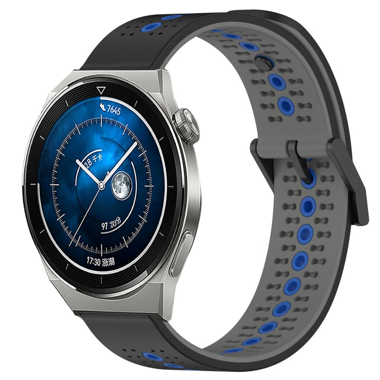 For Huawei Watch GT3 Pro 46mm 22mm Tricolor Breathable Silicone Watch Band