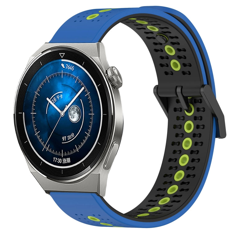 For Huawei Watch GT3 Pro 46mm 22mm Tricolor Breathable Silicone Watch Band