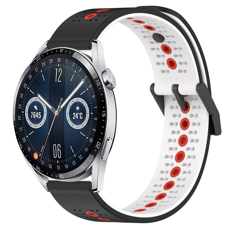 For Huawei Watch GT3 46mm 22mm Tricolor Breathable Silicone Watch Band