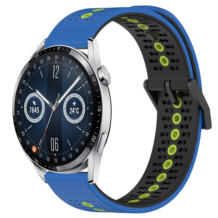 For Huawei Watch GT3 46mm 22mm Tricolor Breathable Silicone Watch Band