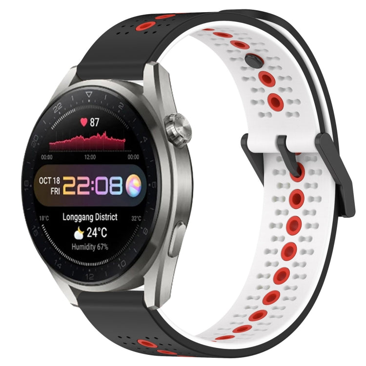 For Huawei Watch 3 Pro New 22mm Tricolor Breathable Silicone Watch Band