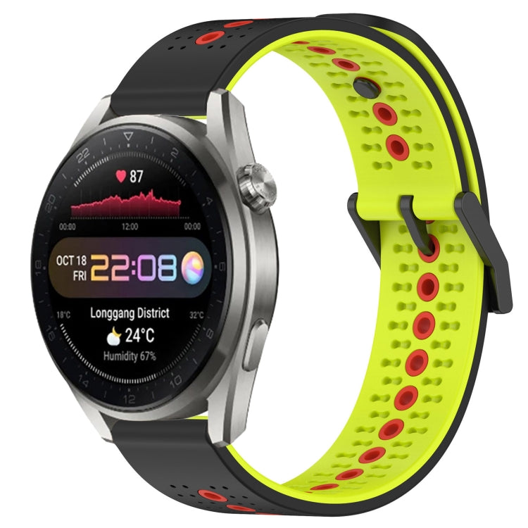 For Huawei Watch 3 Pro New 22mm Tricolor Breathable Silicone Watch Band