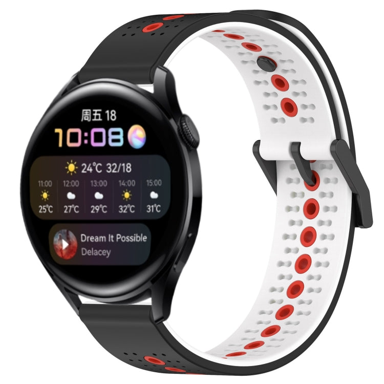 For Huawei Watch 3 22mm Tricolor Breathable Silicone Watch Band