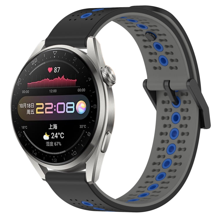 For Huawei Watch 3 Pro 22mm Tricolor Breathable Silicone Watch Band
