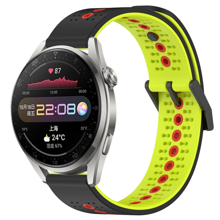 For Huawei Watch 3 Pro 22mm Tricolor Breathable Silicone Watch Band