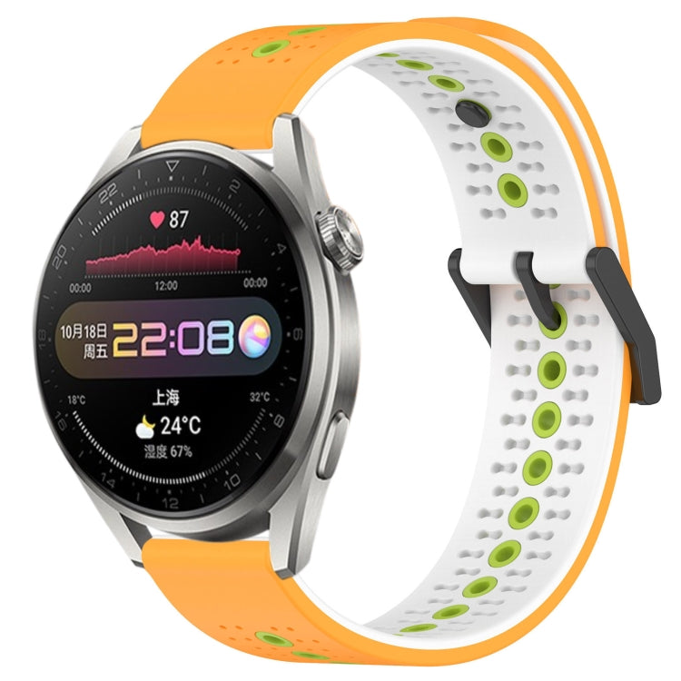 For Huawei Watch 3 Pro 22mm Tricolor Breathable Silicone Watch Band