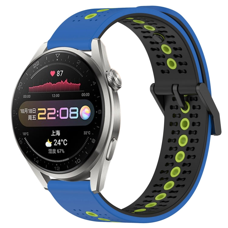 For Huawei Watch 3 Pro 22mm Tricolor Breathable Silicone Watch Band