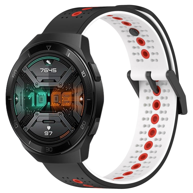 For Huawei Watch GT 2E 22mm Tricolor Breathable Silicone Watch Band