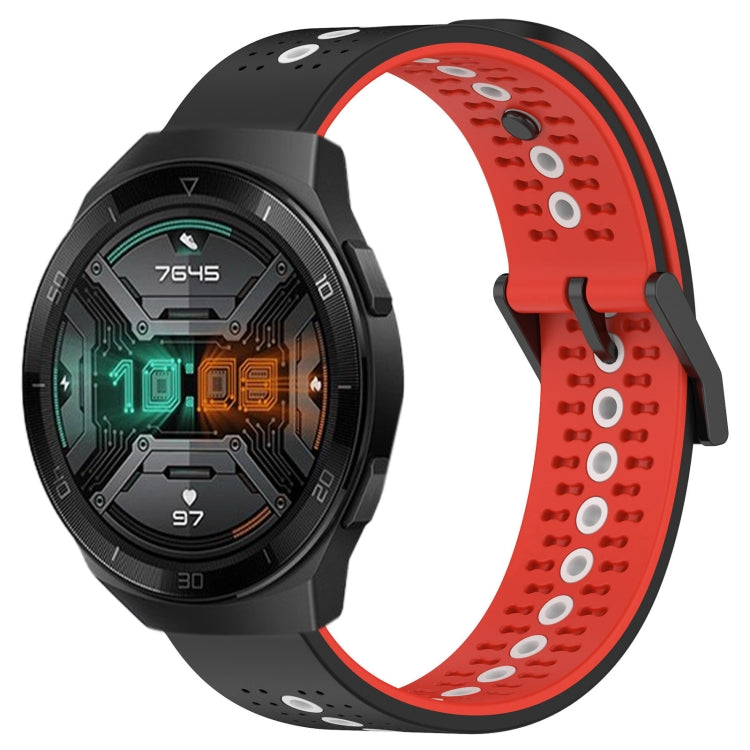 For Huawei Watch GT 2E 22mm Tricolor Breathable Silicone Watch Band