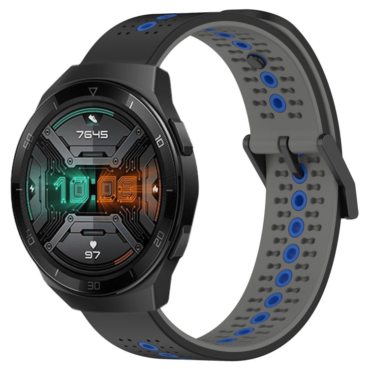 For Huawei Watch GT 2E 22mm Tricolor Breathable Silicone Watch Band