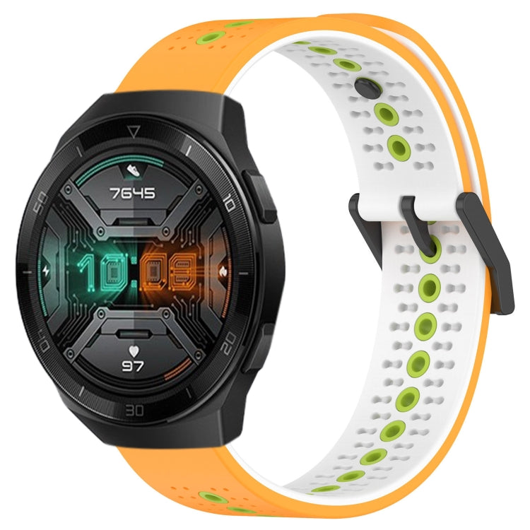 For Huawei Watch GT 2E 22mm Tricolor Breathable Silicone Watch Band