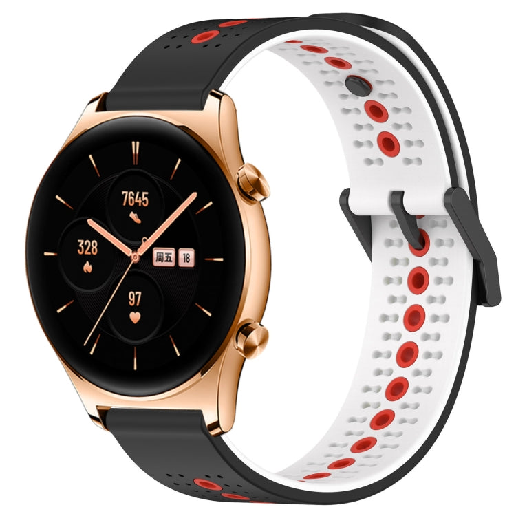 For Honor Watch GS 3 22mm Tricolor Breathable Silicone Watch Band