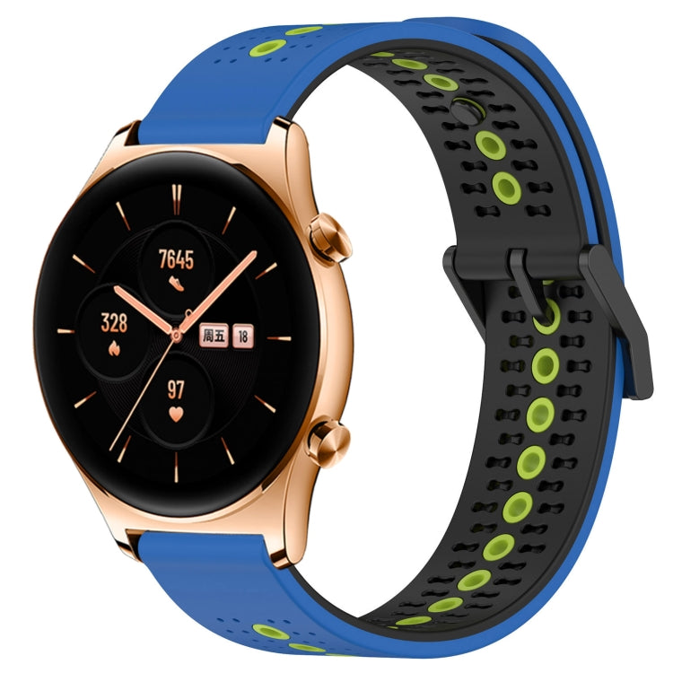 For Honor Watch GS 3 22mm Tricolor Breathable Silicone Watch Band