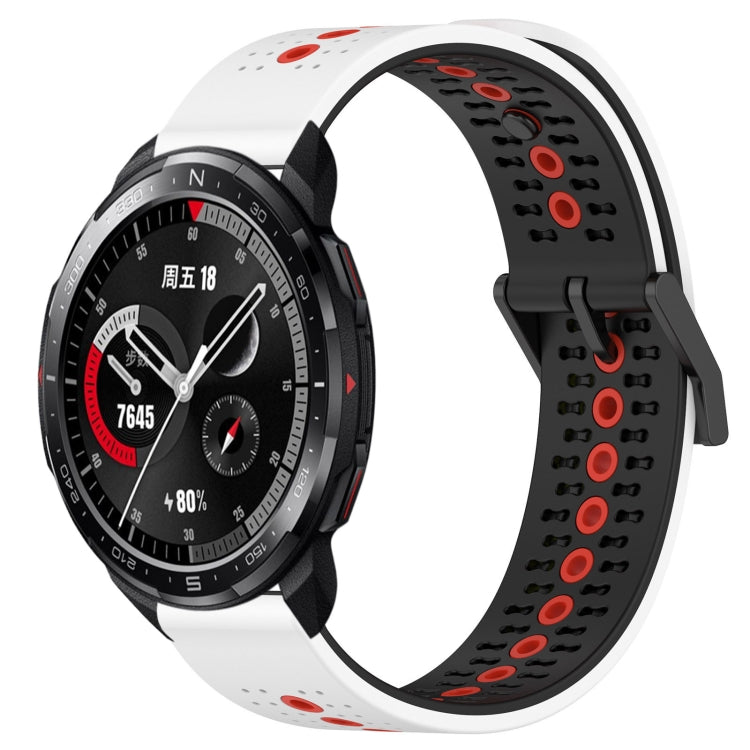 For Honor Watch GS Pro 22mm Tricolor Breathable Silicone Watch Band