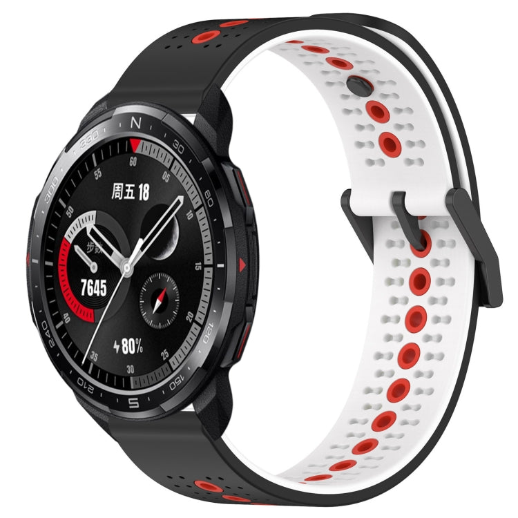 For Honor Watch GS Pro 22mm Tricolor Breathable Silicone Watch Band
