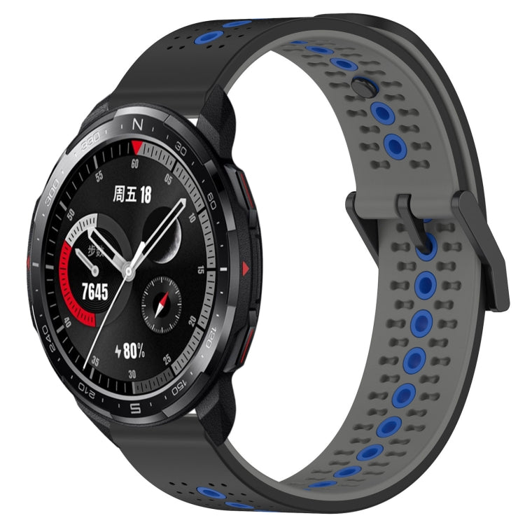For Honor Watch GS Pro 22mm Tricolor Breathable Silicone Watch Band