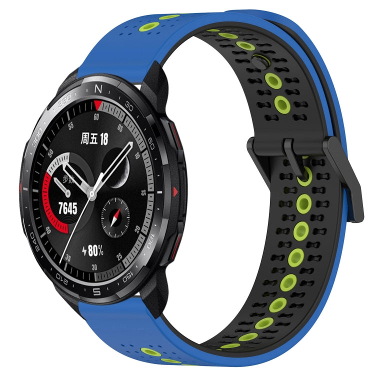 For Honor Watch GS Pro 22mm Tricolor Breathable Silicone Watch Band