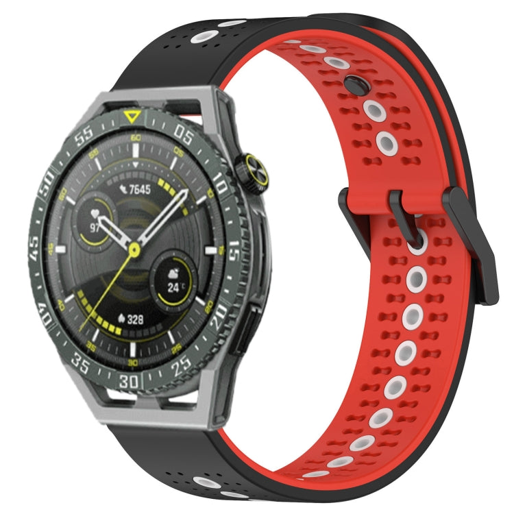 For Huawei Watch GT3 SE 22mm Tricolor Breathable Silicone Watch Band