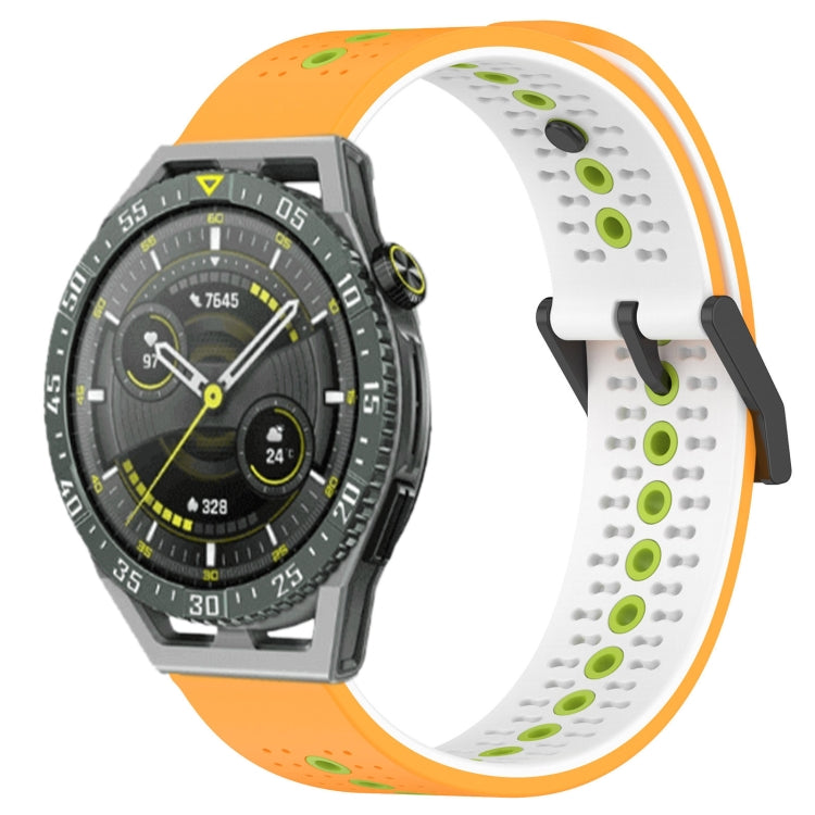 For Huawei Watch GT3 SE 22mm Tricolor Breathable Silicone Watch Band