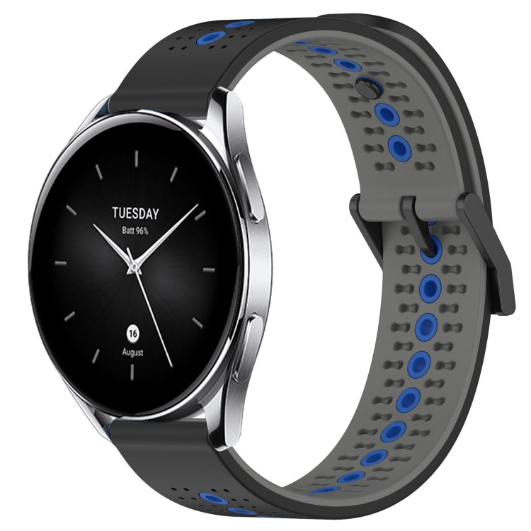 For Xiaomi Watch S2 42mm 22mm Tricolor Breathable Silicone Watch Band