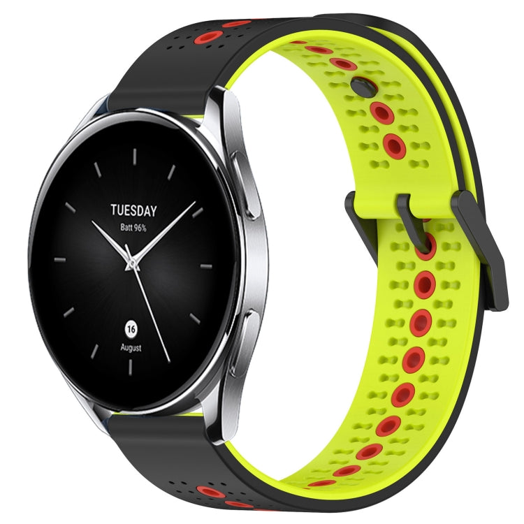 For Xiaomi Watch S2 42mm 22mm Tricolor Breathable Silicone Watch Band