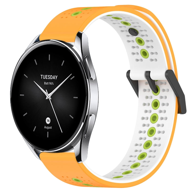 For Xiaomi Watch S2 46mm 22mm Tricolor Breathable Silicone Watch Band