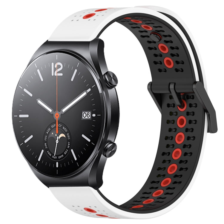 For Xiaomi MI Watch S1 22mm Tricolor Breathable Silicone Watch Band