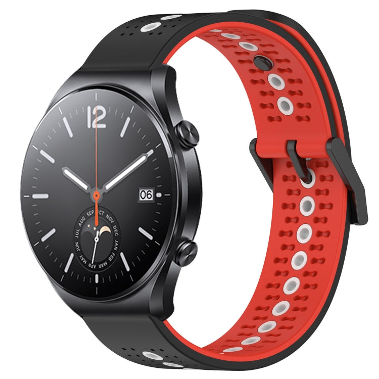For Xiaomi MI Watch S1 22mm Tricolor Breathable Silicone Watch Band