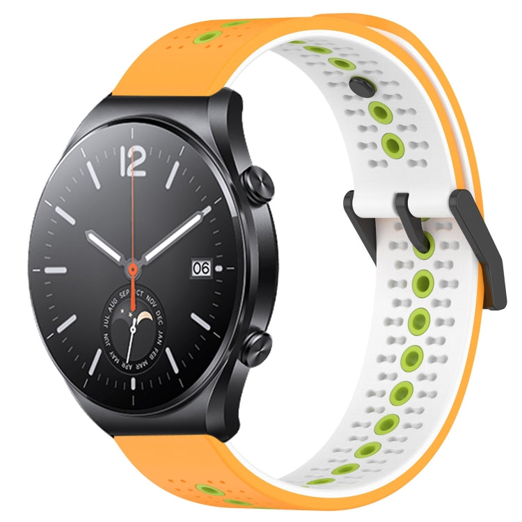 For Xiaomi MI Watch S1 22mm Tricolor Breathable Silicone Watch Band