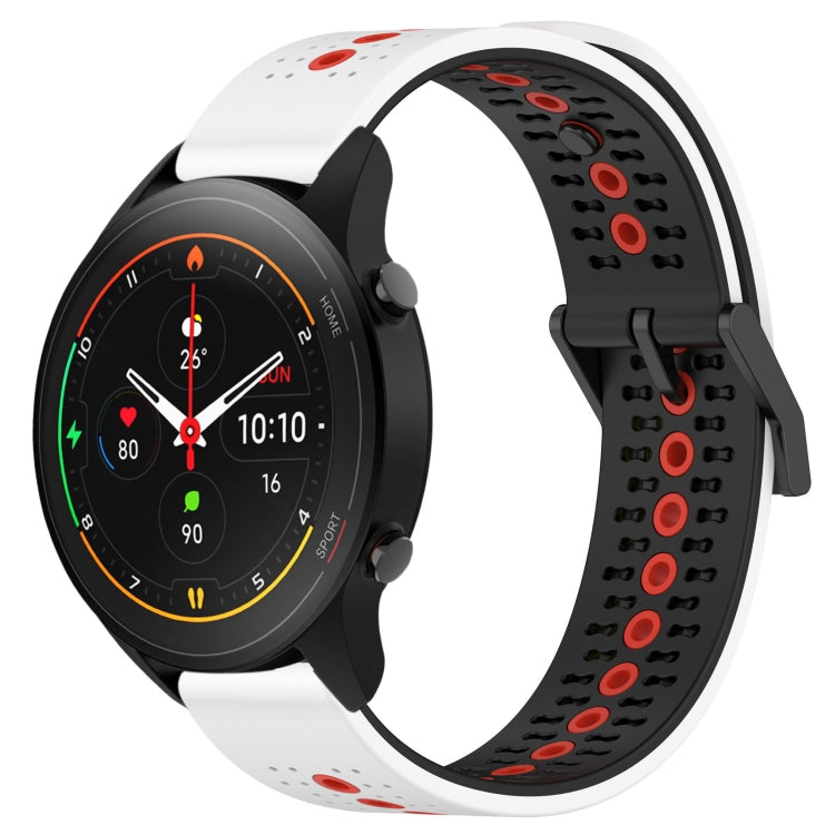For Xiaomi MI Watch S1 Pro 22mm Tricolor Breathable Silicone Watch Band