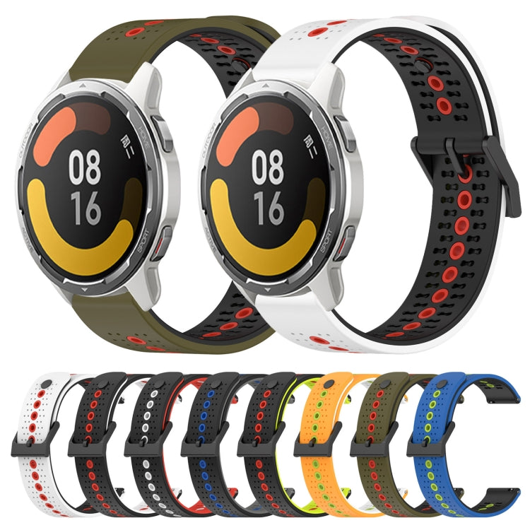 For Xiaomi MI Watch Color 2 22mm Tricolor Breathable Silicone Watch Band