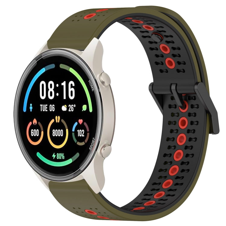 For Xiaomi MI Watch Sport 22mm Tricolor Breathable Silicone Watch Band