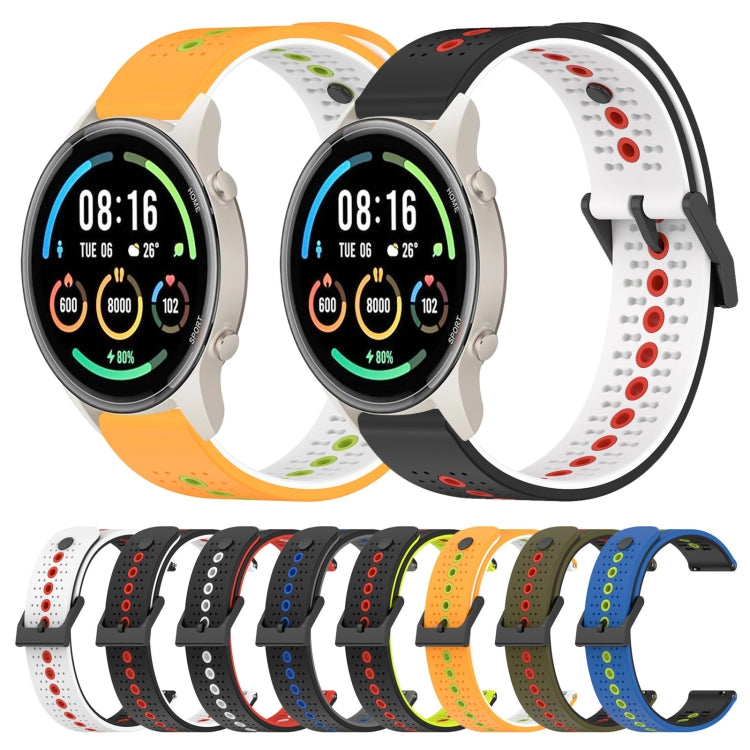 For Xiaomi MI Watch Sport 22mm Tricolor Breathable Silicone Watch Band