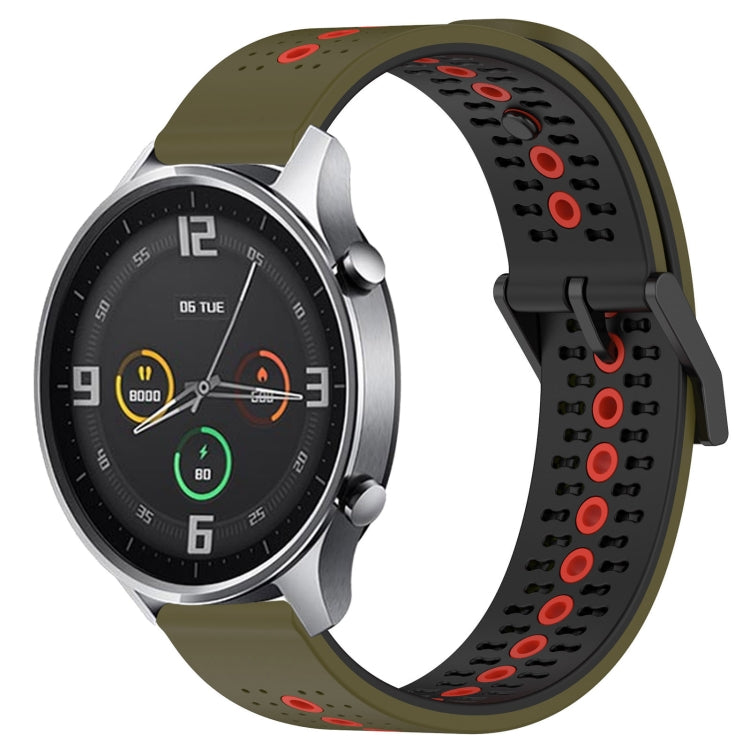 For Xiaomi MI Watch Color 22mm Tricolor Breathable Silicone Watch Band