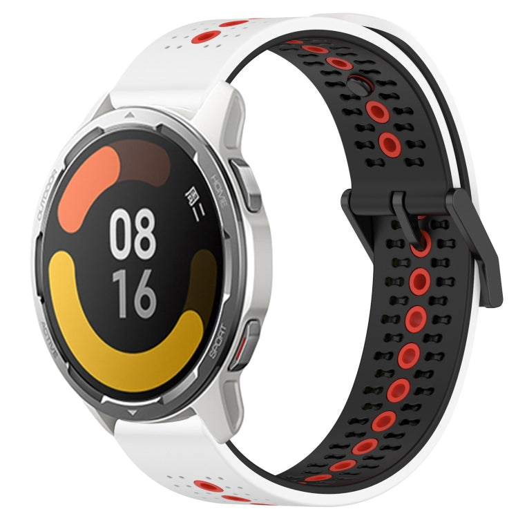 For Xiaomi Watch S1 Active 22mm Tricolor Breathable Silicone Watch Band