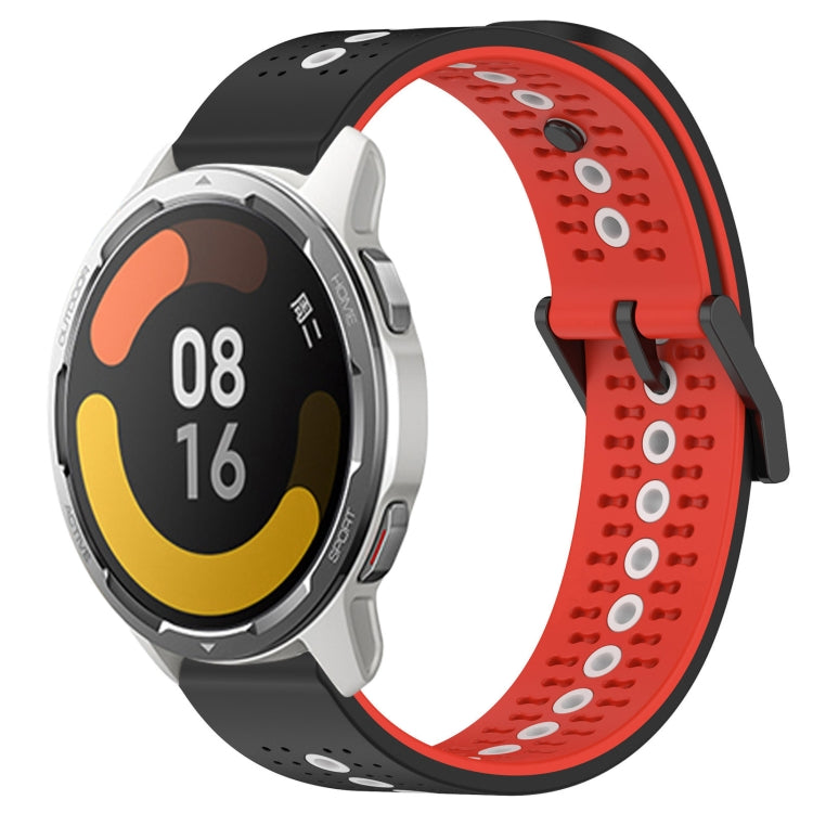 For Xiaomi Watch S1 Active 22mm Tricolor Breathable Silicone Watch Band