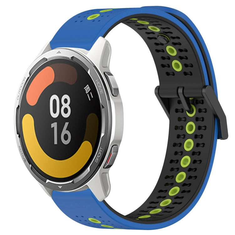 For Xiaomi Watch S1 Active 22mm Tricolor Breathable Silicone Watch Band