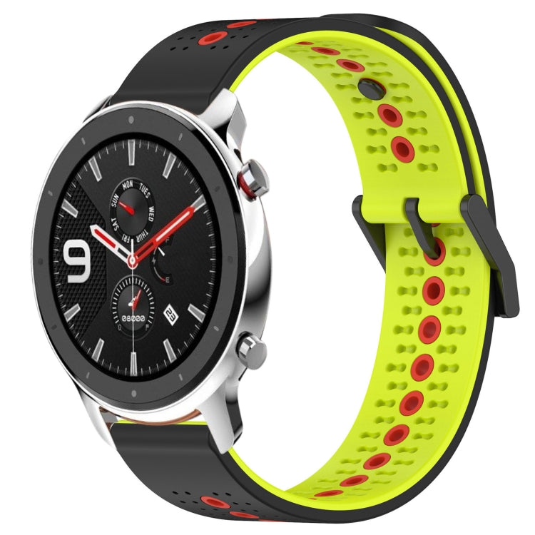 For Amazfit GTR 4 22mm Tricolor Breathable Silicone Watch Band